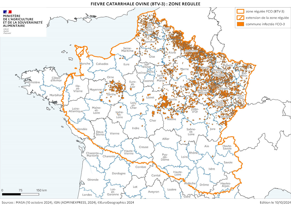 Zone régulée au 10 octobre 2024