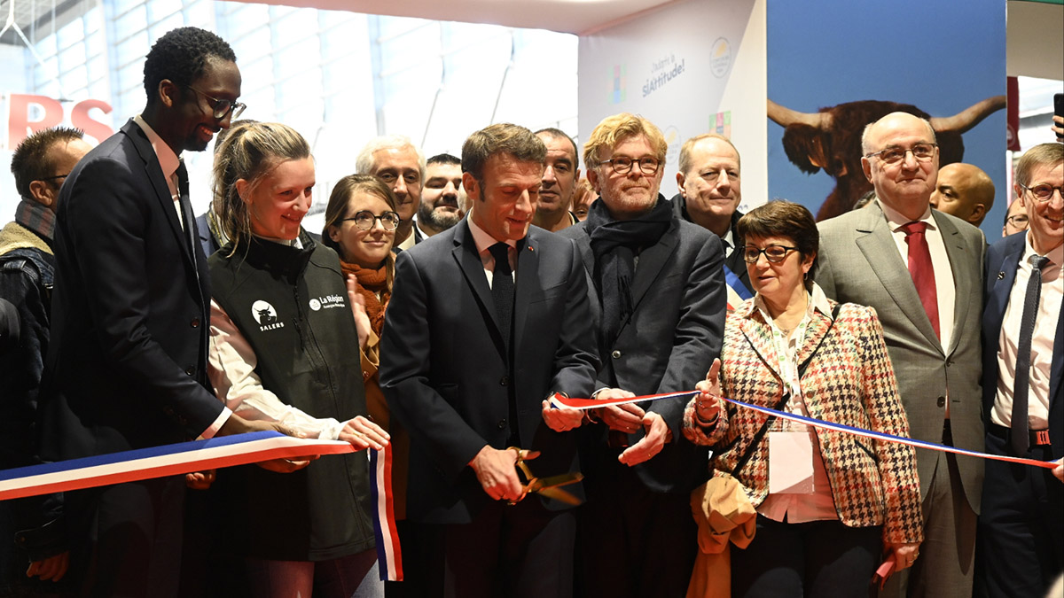 Emmanuel Macron inaugure le SIA2023