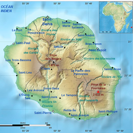 carte de la réunion