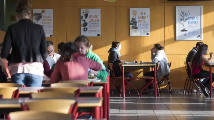 Restauration collective dans un établissement scolaire