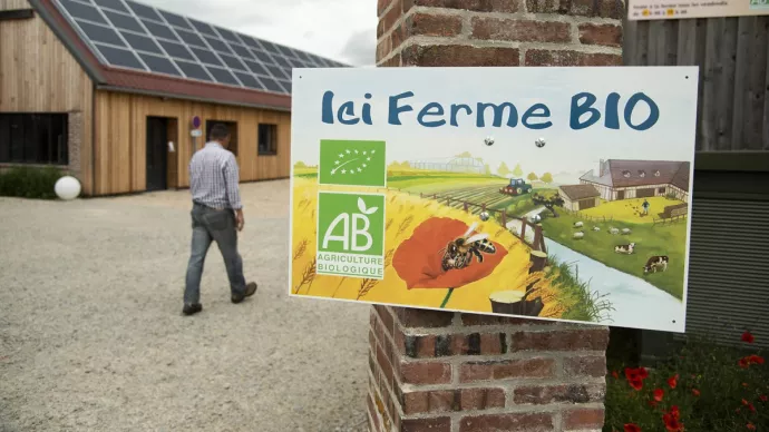 Entrée d'une ferme biologique