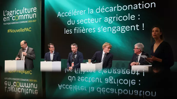 Table ronde sur la décarbonation au Salon de l'agriculture 2023