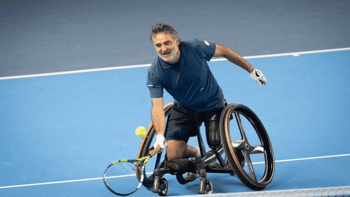 Stéphane Houdet, vétérinaire de formation et champion de tennis fauteuil.