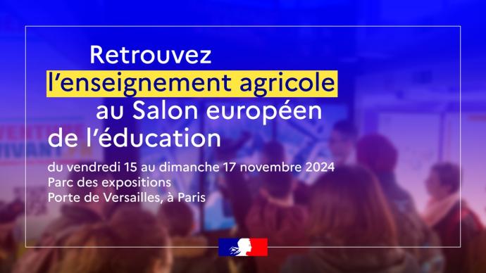 vignette "L'enseignement agricole au Salon européen de l’éducation 2024"