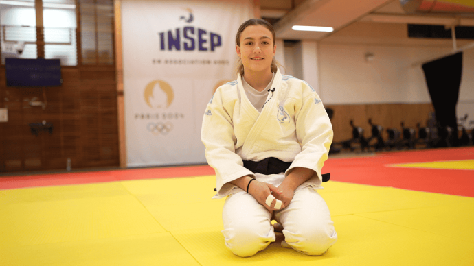 Mélodie Turpin, étudiante à Bordeaux Sciences Agro et sportive de haut niveau dans le domaine du judo.