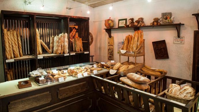 Intérieur d'une boulangerie