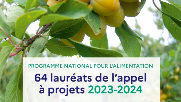 Vignette du document de présentation des lauréats de l'appel à projets PNA 2023-2024