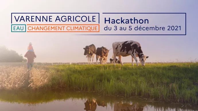 Vignette annonçant l'hackathon du Varenne de l'eau